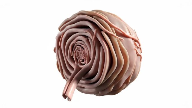 3D CGI Octane Render of Human Meissner's Corpuscle Cross-Section