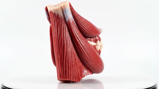 Realistic Human Temporomandibular Joint Muscle Anatomy Model