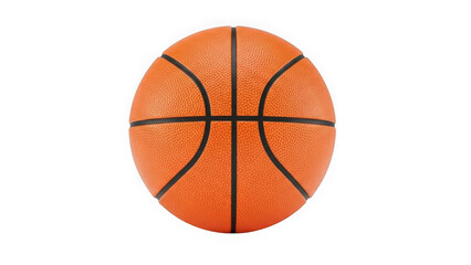 Fototapeta premium Orange basketball with black lines