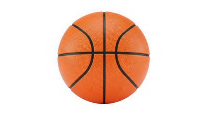Orange basketball with black lines