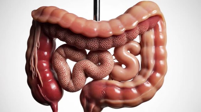 Realistic Anatomical Model of Human Jejunu and Intestines