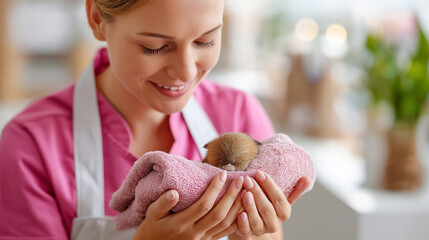 Grooming wellness services tailored individual needs, self-care routines concept, emotional physical wellbeing support, professional beauty therapy, with copy space