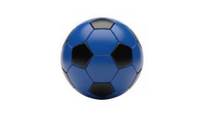 Blue soccer ball