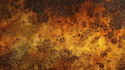 Textured Rusty Metal Surface With Orange and Gold Tones