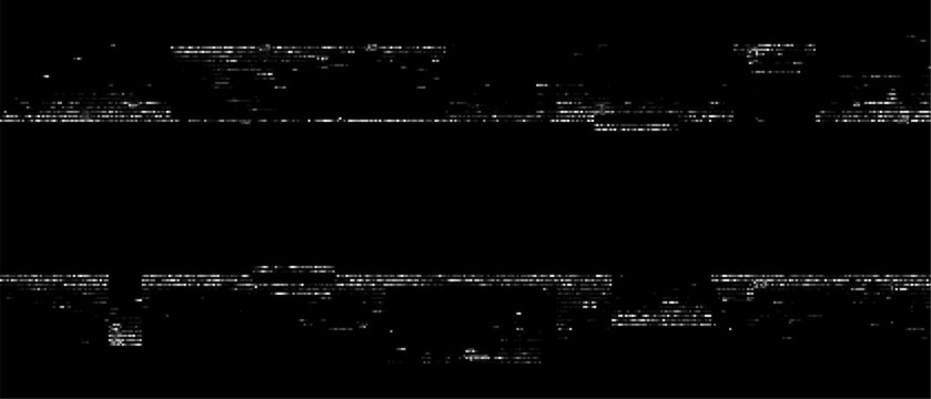 Abstract glitch background vector with digital signal interference. Corrupted data visual effect. Modern technology and cyber security concept.