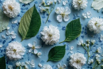 Abstract Hand-Painted Watercolor Background with Horizontal Textured Stripes in Blue, Teal, and Green Tones
