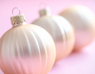 Macro close-up of Christmas ornament