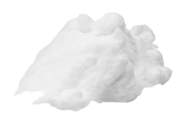 Snow isolated on a transparent background can be used for winter graphics, designs, or activities. It creates a winter scene without distractions from the background
