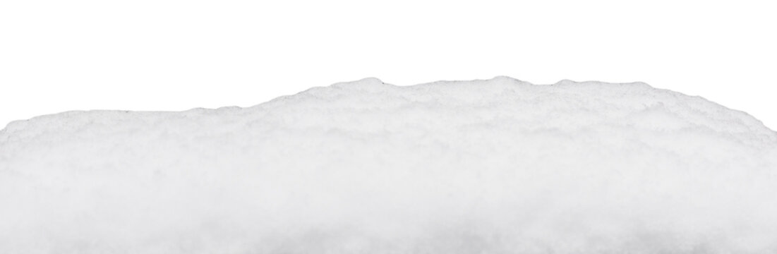 Snow is laid out on a flat surface against a clear background. This snow can be used for winter projects or festive decorations during the cold season