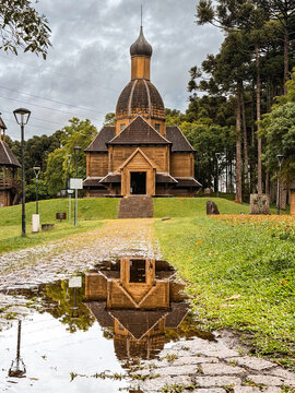 Wooden Ucrainian Church, at Tingui Park.