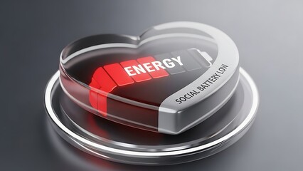 Heart shaped social battery charger