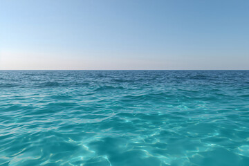 Obraz premium Clear ocean water with gentle waves and sunlight