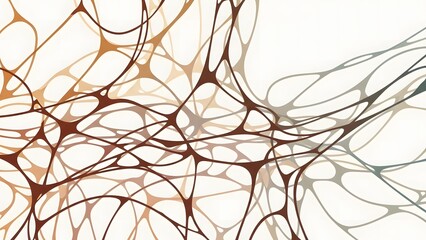 Human Connection: Abstract Neural Network Connections Background