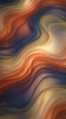 Fototapeta premium Abstract flowing waves of warm orange, deep blue, and golden yellow colors