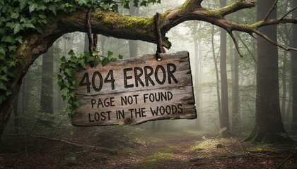 404 error screen - splash screen for website when page is offline and not found
