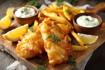 Homemade Lent Fish Fry: Crispy French Delight with Healthy Lemon Sauce for Epicurean Indulgence