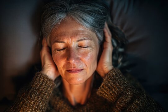 Mature Woman Struggling With Hyperacusis: The Impact of Loud Sounds on Sleep and Insomnia