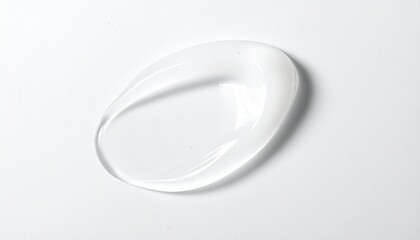 化粧品原料をイメージした乳白色ジェルテクスチャー 繊細な光沢と透明感の美容科学表現 ジェネレーティブAI