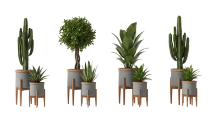 Collection of potted indoor plants