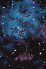 christmas tree and stars