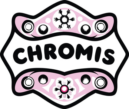 chromis icon Black silhouette vector illustration on transparent background