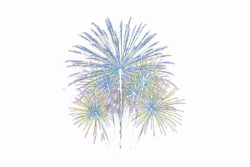 Purple firework explosion isolated for celebratory design