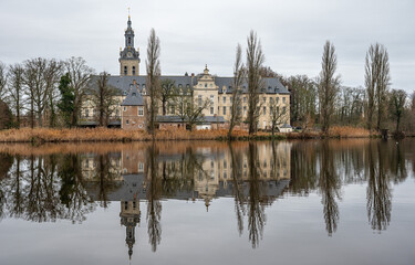 Reflections of winter trees in the ponds of Abdij van Park, Kessel-Lo, Leuven
