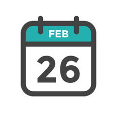 February 26 Calendar Day or Calender Date Deadline or Appointment