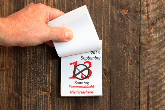 Kommunalwahl in Niedersachsen 13ter September 2026