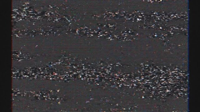 Glitchy TV Screen Distortion Effect