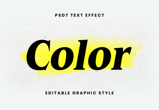 Black And Yellow Marker Highlight Text Effect Classic Paint Font