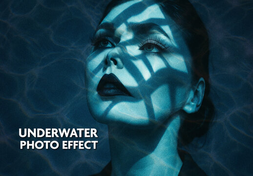 Blue Water Ripple Photo Effect