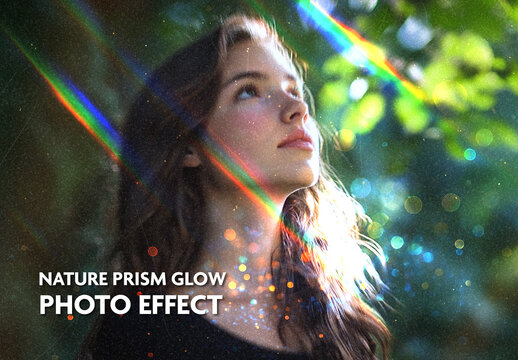 Colorful Light Leak Glow Photo Effect