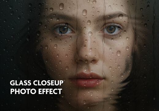 Dark Glass Water Photo Effect