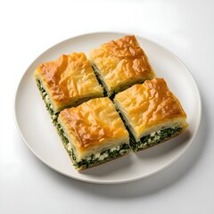 Spinach and feta pastry squares