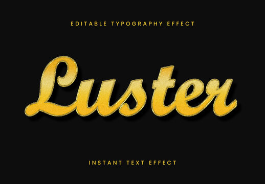 Golden Glitter Gold Stroke Text Effect Sparkle Script Font