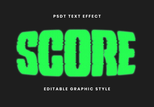 Green Pixelated Screen CRT Scanline Arcade Text Effect Glitch Pixel Font