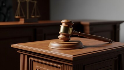 Law and civil rights concept with wooden judge gavel, World Social Justice Day