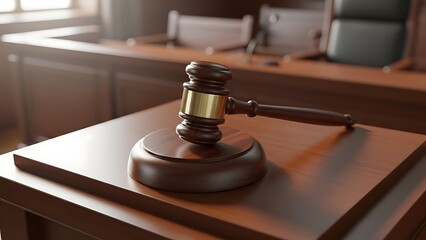 Law and civil rights concept with wooden judge gavel, World Social Justice Day