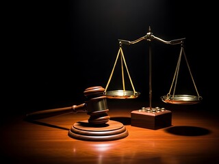 Law and civil rights concept with wooden judge gavel, World Social Justice Day