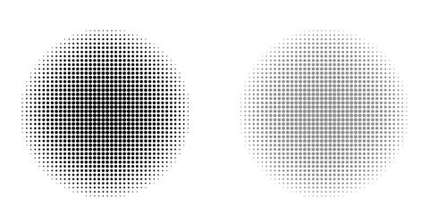 Set of black halftone dots backgrounds. vector modern dots halftone,Pop art comic style gradient circle halftone set Vector isolated on white background dots pattern. dots circle vector ilustration