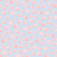 Seamless pattern with delicate rose petals