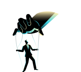 silhouette of a woman with a megaphone