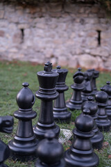 Jeux d'&eacute;checs g&eacute;ants en plein air