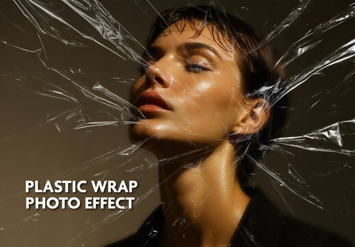 Warm And Black Ribbed Glass Photo Effect