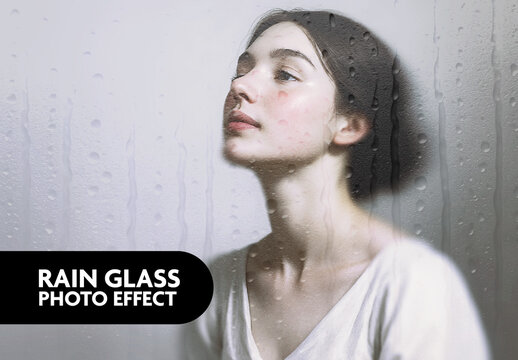 Rain Glass Photo Effect
