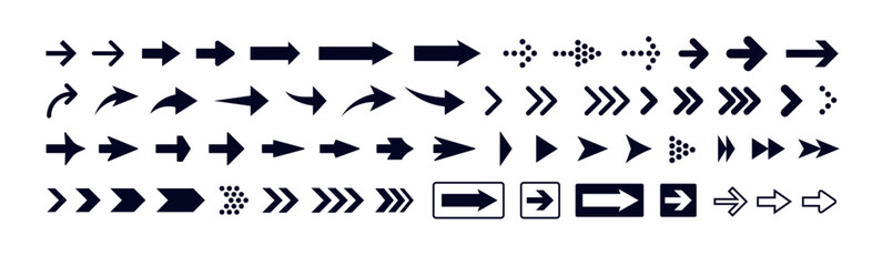 Arrow Icon Set, Vector Flat Illustration. Abstract Cool Elegant Fade Triangle Decorative Line Direction Sign for Ui. Modern Circle Swipe Up Down,Dynamic Digital Design Arrows Shape Collection Tip Way