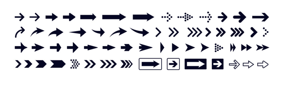 Arrow Icon Set, Vector Flat Illustration. Abstract Cool Elegant Fade Triangle Decorative Line Direction Sign for Ui. Modern Circle Swipe Up Down,Dynamic Digital Design Arrows Shape Collection Tip Way