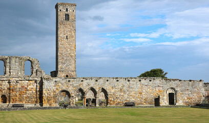 Remains of St Andrews Cathedral, St. Andrews - Fife, Scotland.