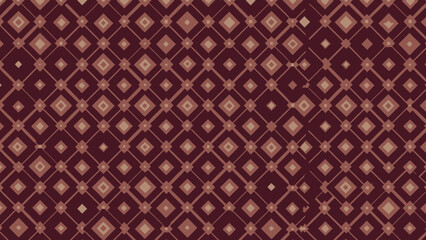 Maroon Diamond Pattern Background - Geometric Repeating Motif
